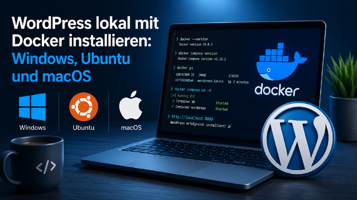 WordPress lokal mit Docker installieren: Windows, Ubuntu und macOS