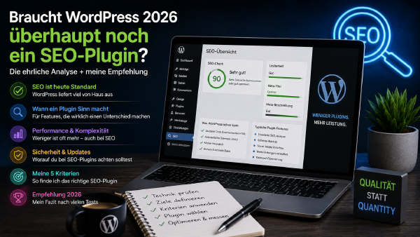 Braucht WordPress 2026 überhaupt noch ein SEO-Plugin?