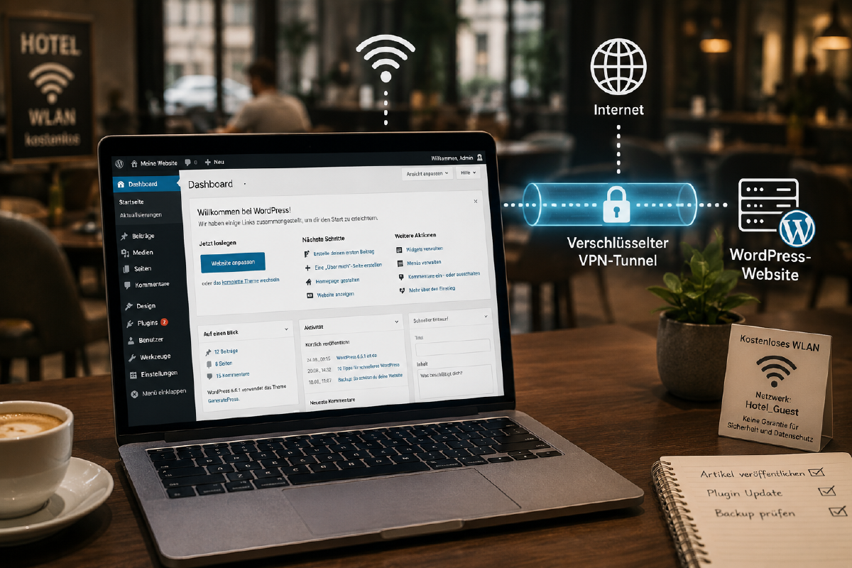 WordPress im öffentlichen WLAN: Brauche ich ein VPN?