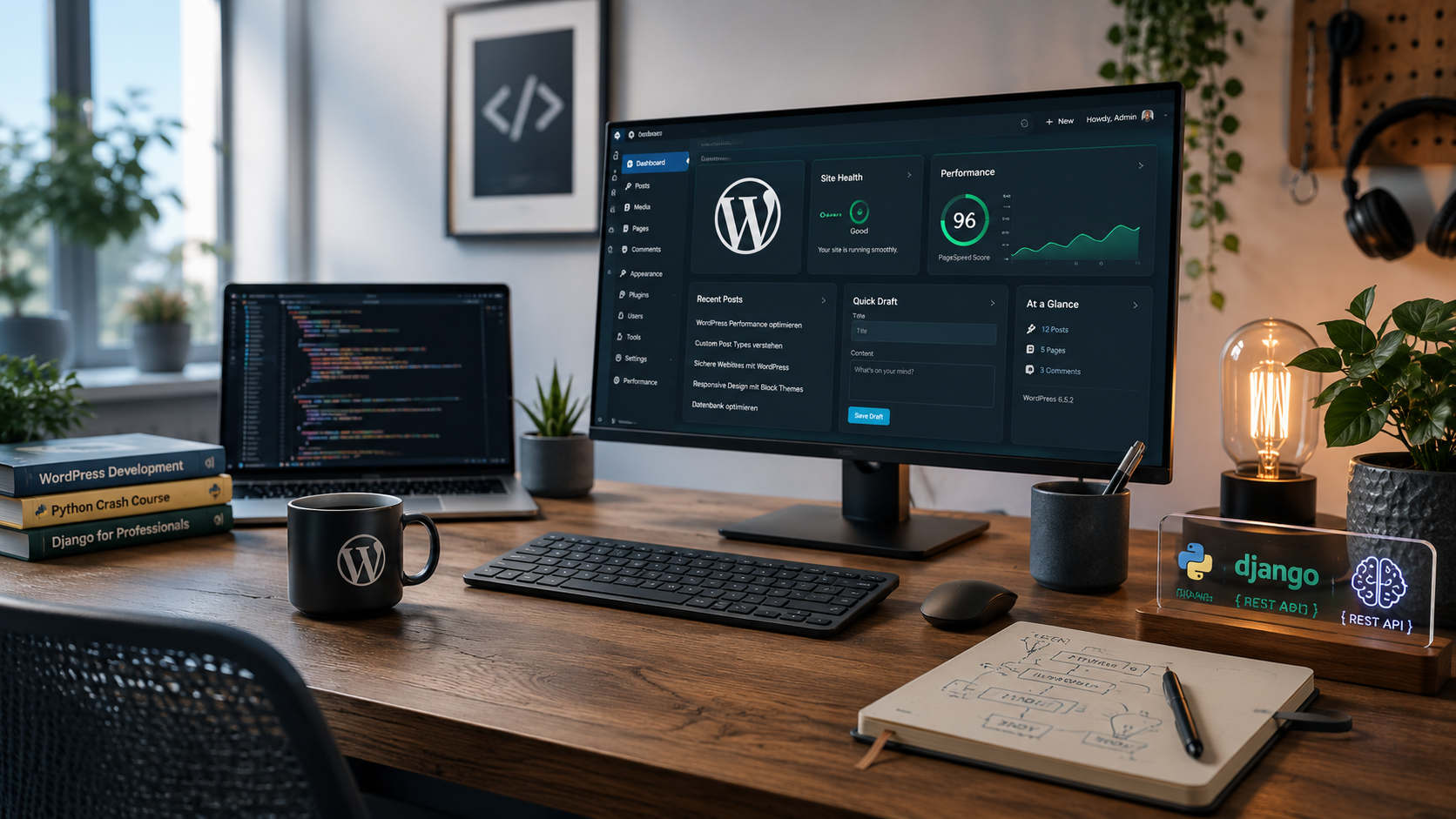 Webentwicklung mit WordPress, Python und Django